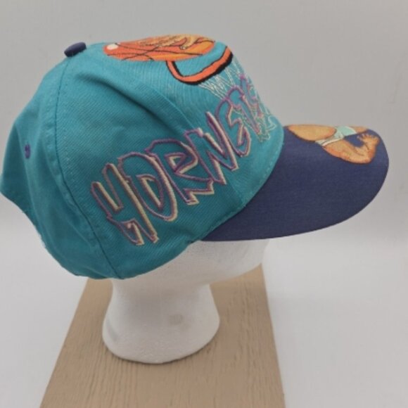 Vintage NBA Nets Slam Dunk Embroidered Snapback Hat – Colorful Player Graphic - Picture 7 of 11